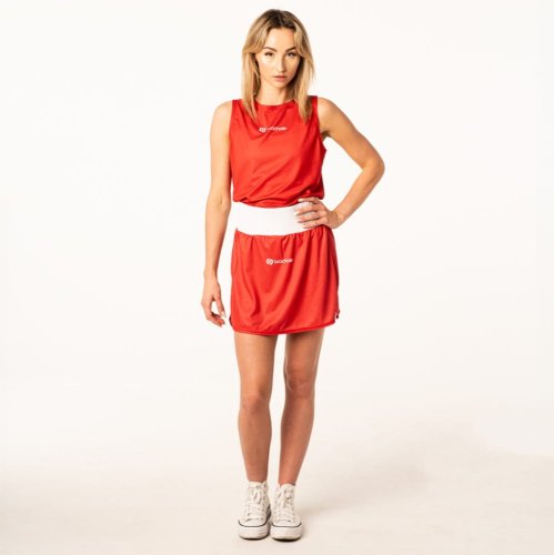 Czerwone spódnico-spodenki sportowe Czerwone spódnico-spodenki sportowe.jpg