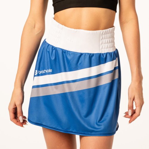 Biało-niebieskie spódnico spodenki damskie Brachole Biało-niebieskie spódnico spodenki damskie Brachole.jpg