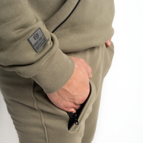 Oliwkowa bluza  kangurka męska z bawełny Oliwkowa bluza  kangurka męska z kieszenią