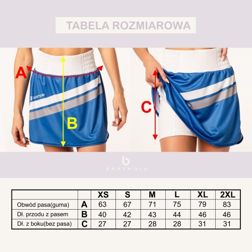 Czerwone spódnico-spodenki sportowe rozmiar spódniczko-spodenki.jpg