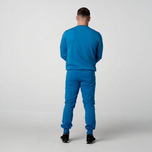 Turkusowy komplet dresowy męski Prestige Turkusowy komplet sportowy męski bawełniany Brachole