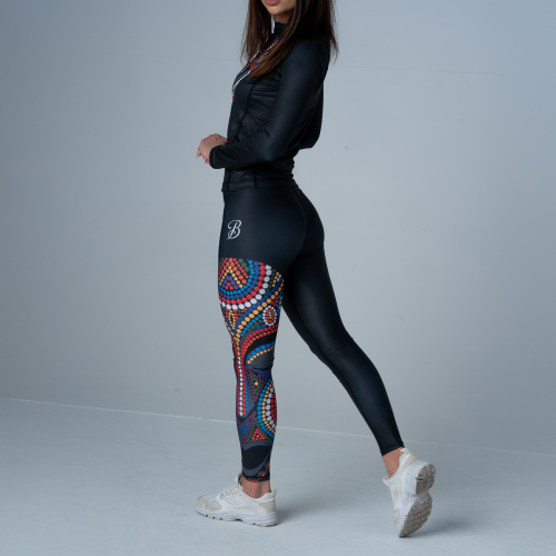 Legginsy Treningowe z wysokim stanem Damskie Maska