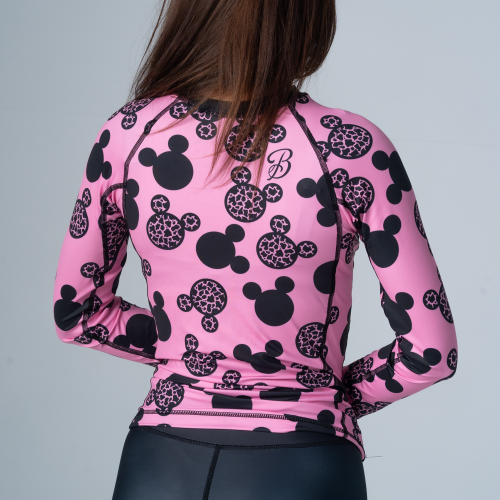 Elastyczny Rashguard Damski Black Mouse