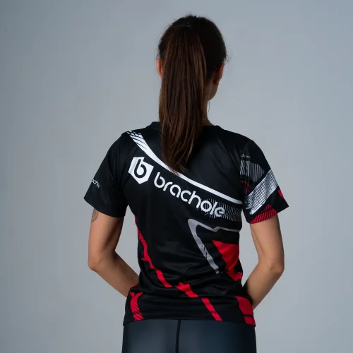 Czarna koszulka damska do fitnessu Damage