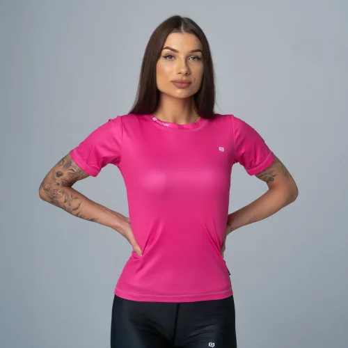 Różowy damski T-shirt treningowy