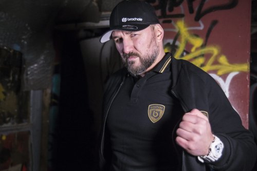 Bluza Baseball TARCZA Czarna bluza męska Premium