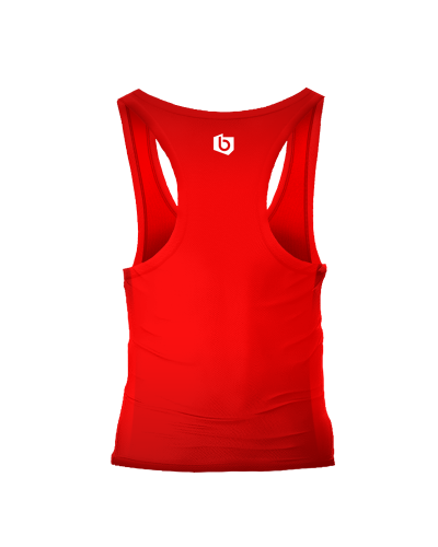 Czerwony tank top damski