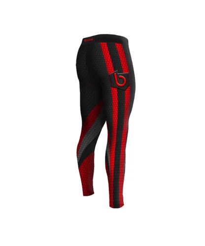 Legginsy męskie na siłownię Czerwone