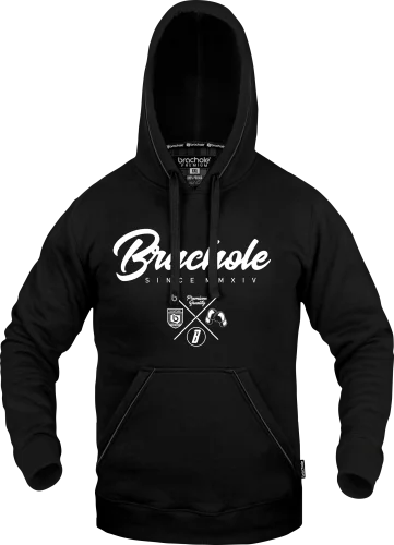 Czarna bluza kangurka dla mężczyzn EMBLE BLACK-Odkryj Styl z Bluzą Brachole