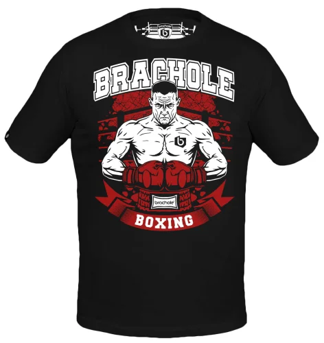Koszulka Bawełniana BOXING Czarna 795.jpg.png