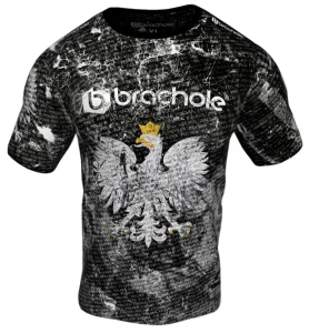 Koszulka z orłem męska patriotyczna szara – Brachole ZR1