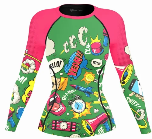 Profesjonalny Rashguard Damski Funny 50 S
