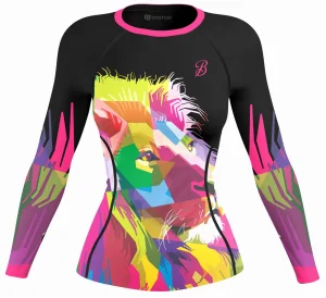 Rashguard Damski ABSTRACT LION