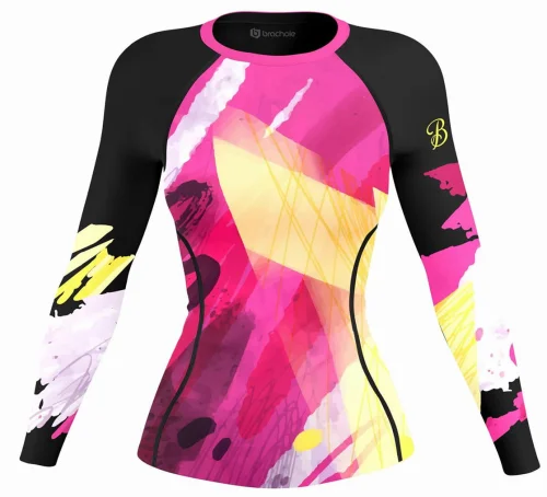 Sportowy Rashguard Damski Pink Fusion