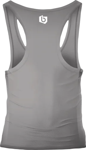 Szary tank top damski do ćwiczeń