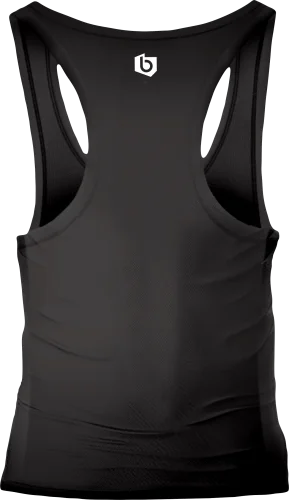 Czarny tank top do ćwiczeń Feel the Pain