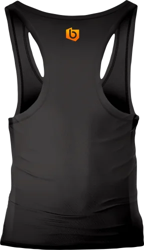 Czarny damski tank top Funny Fire