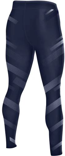 Legginsy treningowe męskie Stripes Granatowe