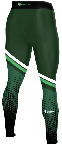 Legginsy męskie do fitnessu Lines Zielone