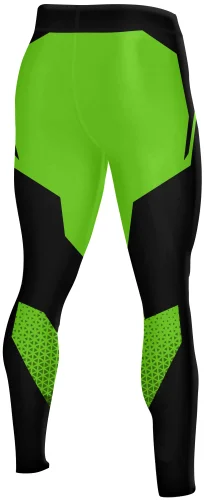 Legginsy męskie do biegania Armor Zielone