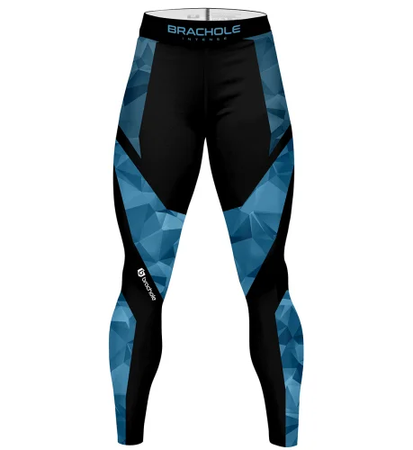 Legginsy termoaktywne męskie Diamond Niebieskie