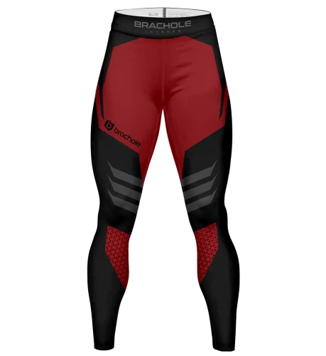 Legginsy męskie na siłownię Armor Czerwone