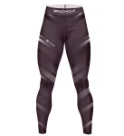 Legginsy STRIPES Bordowe