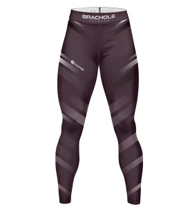 Legginsy STRIPES Bordowe