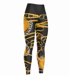 Legginsy Damskie CZARNY LAUR