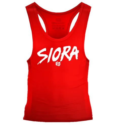Czerwony tank top damski