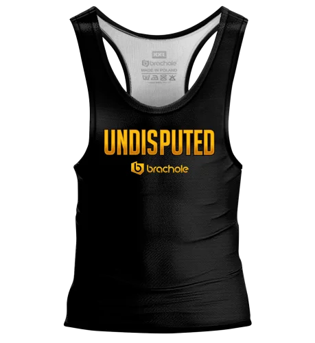 Czarny Tank top męski na siłownię Undisputed
