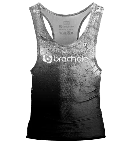 Koszulka tank top męska do ćwiczeń Marmur