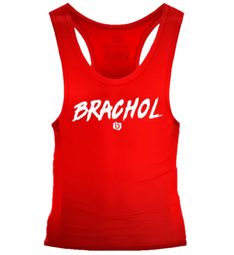 Czerwona męska koszulka Tank Top Brachol