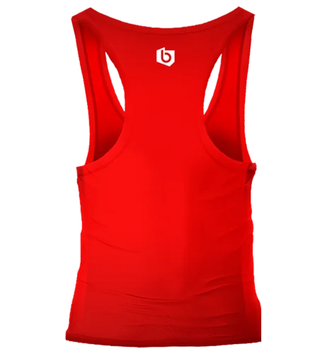 Czerwona męska koszulka Tank Top Brachol