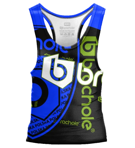 Męska koszulka Tank Top Logo niebieskie