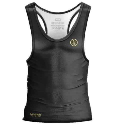 Czarny tank top męski Premium