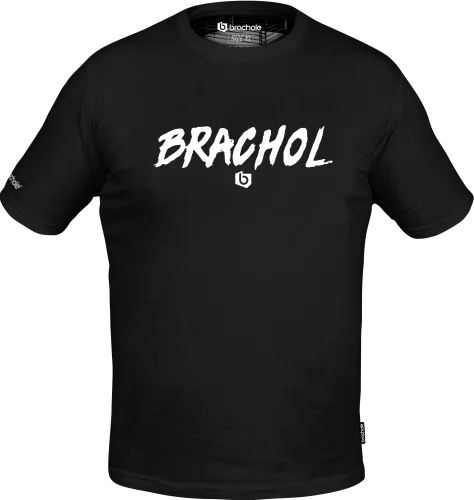 Koszulka Bawełniana BRACHOL Czarna Brachol czarno-czerwony.png