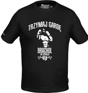 Koszulka Bawełniana TRZYMAJ GARDE Czarna