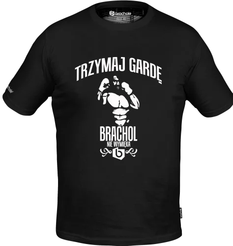 Koszulka Bawełniana TRZYMAJ GARDE Czarna TrzymajGarde czarna.png