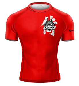 Rashguard Krótki SAMURAI Czerwony