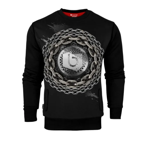 Czarna bluza męska CHAIN MMXIV