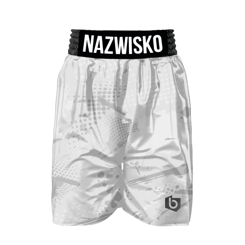 Białe spodenki bokserskie męskie SPLATTER