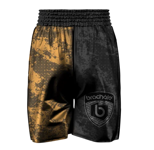 Czarne Spodenki Bokserskie BRACHOLE GRUNGE
