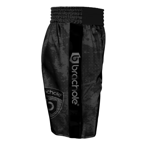 Czarne Spodenki Bokserskie BRACHOLE GRUNGE