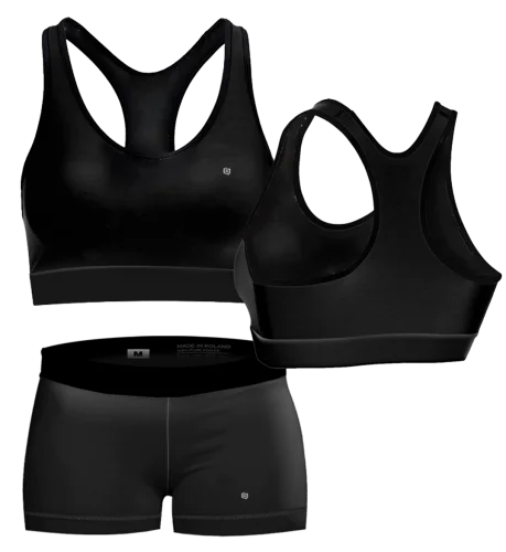 ZESTAW SPORTOWY CZARNY ST