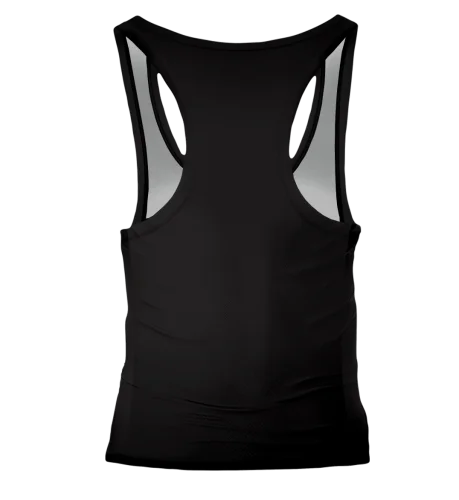 Czarny damski  tank top na siłownię