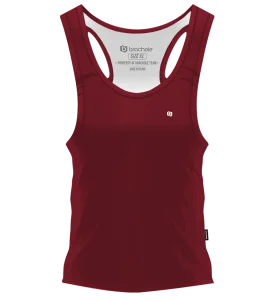 Tank Top Damski Treningowy BORDOWY