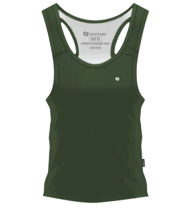 Tank Top Damski Treningowy KHAKI