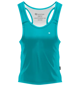 Tank Top Damski Treningowy BŁĘKITNY
