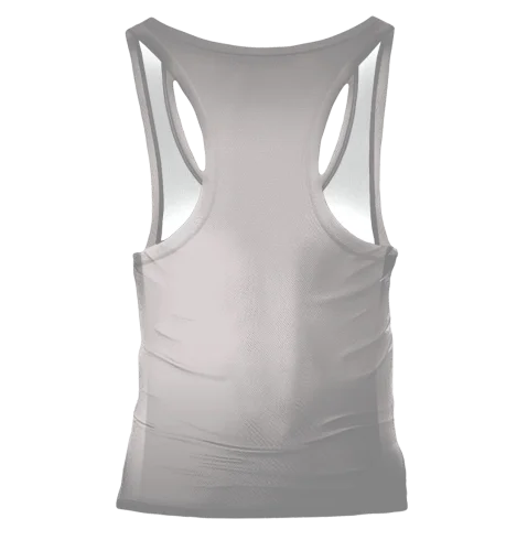 Szary tank top damski na siłownię